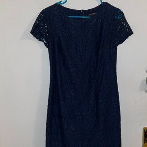 Banana Republic Navy Blue Shortsleeve Dress